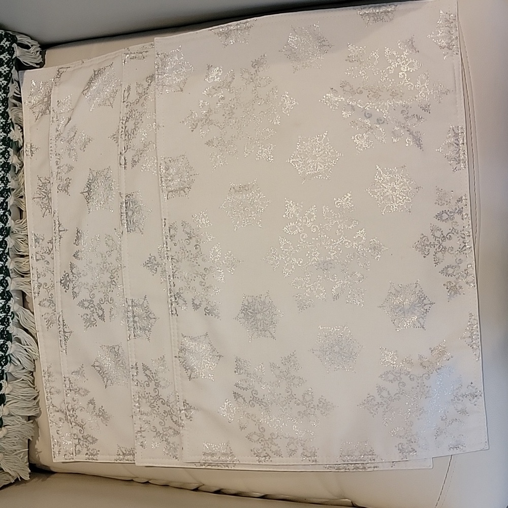 🟢Snowflake placemats